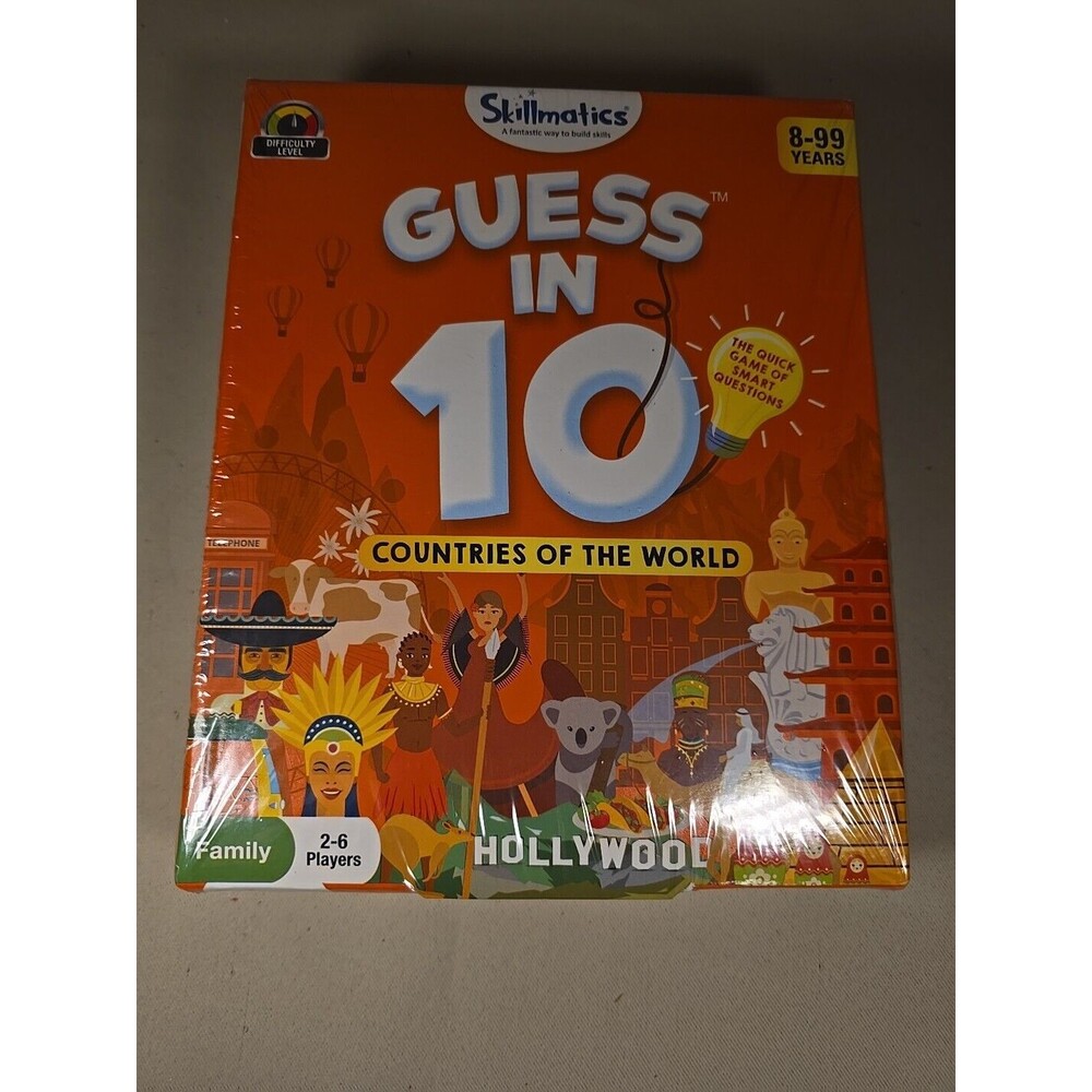 Skillmatics Guess in 10 Countries of The World Card Game Questions*NEW*Sealed*